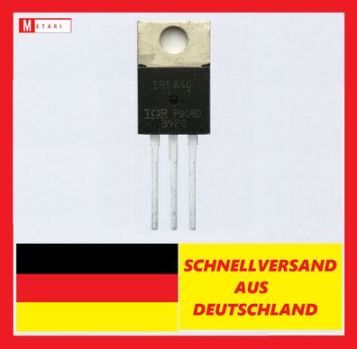 IRF840 , N-Kanal MOSFET Transistor, 500 V , 8 A , 125 W, TO-220AB 3-Pin
