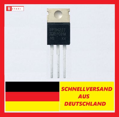 IRFB4227 , Transistor , Mosfet , 200V , 65A , 330W , TO-220 N-Channel Irfb 4227