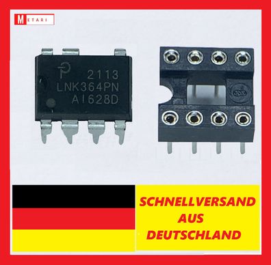 LNK364PN + Sockel , 9W Offline-Schalter , AEG Whirlpool , Bauknecht. Bosch