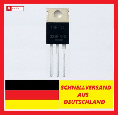IRF5305 , Transistor 55V 31A 110W , P- Mosfet TO-220