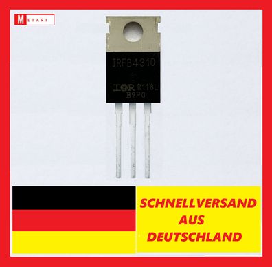 IRFB4310 , Transistor 100V 120A 250W , N- Mosfet TO-220