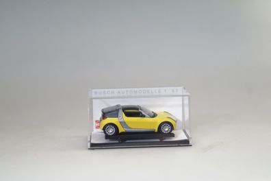 1:87 Busch 49350 Smart Roadster Coupe gelb, neuw./ ovp