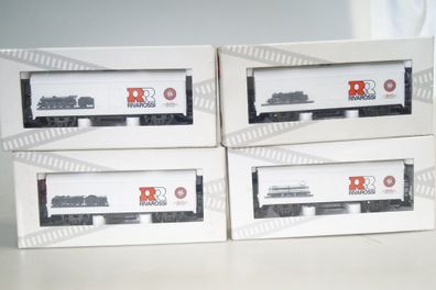 H0 Rivarossi 4 Stück Somo-Güterwagen 5675/5676/5678/5679, neuw./ ovp