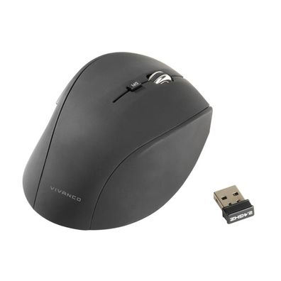 Vivanco USB Wireless Maus Kabellose Maus 10m Reichweite bis 1600dpi Windows MAC