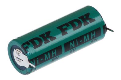 FDK / Sanyo Akku 1,2 V 2150 mAh 4/5 A Zelle NiMh 17 mm x 43 mm Print Pin1 + / +