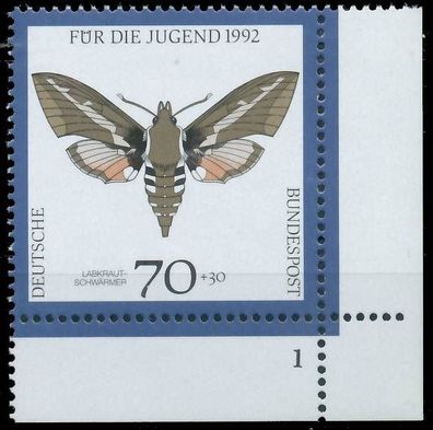 BRD BUND 1992 Nr 1603 postfrisch Formnummer 1 X572E26