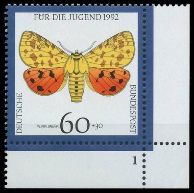 BRD BUND 1992 Nr 1602 postfrisch Formnummer 1 X572F7E