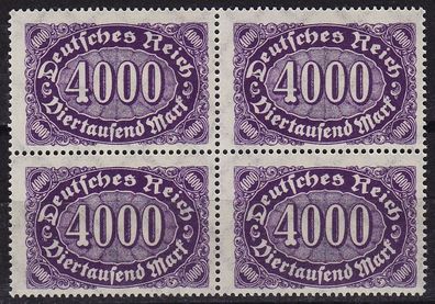 Germany REICH [1922] MiNr 0255 ( * */ mnh ) [01] 4er