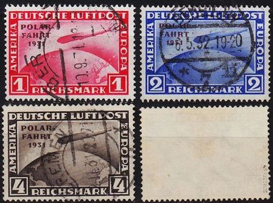 Germany REICH [1931] MiNr 0456-58 ( O/ used ) [01] Flugzeug