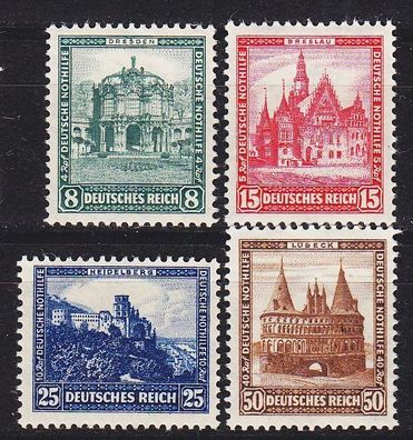 Germany REICH [1931] MiNr 0459-62 ( * / mh ) Bauwerke