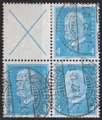 Germany REICH [Zdr] W026 + S038 4er ( O/ used )
