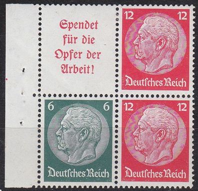 Germany REICH [Zdr] W061 + W062 4er ( * / mh )