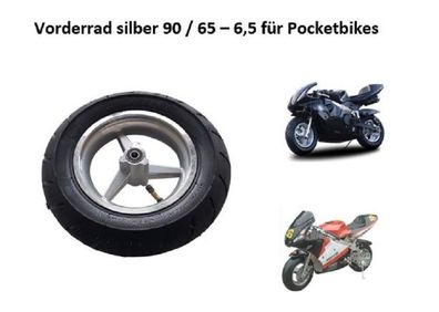 Vorderrad 90 / 65 - 6,5 Felge Reifen Schlauch Scooter Pocket Bike Pocketbike