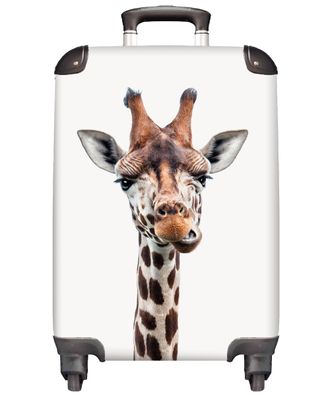 Koffer Handgepäck Trolley Rollkoffer - Giraffe - Kinder - Tier - Tupfen - 35x55x20 cm