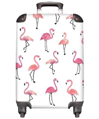 Kinder Koffer - Trolley - Koffer - Reisen - Kindertrolley - Mädchen - Flamingo