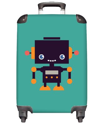 Koffer mit 4 Rollen - Koffer Handgepäck - Trolley - Roboter - Junge - Handkoffer