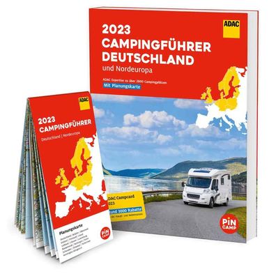 ADAC Campingführer Deutschland und Nordeuropa 2023 Buch rot 978-3-98645-028-1