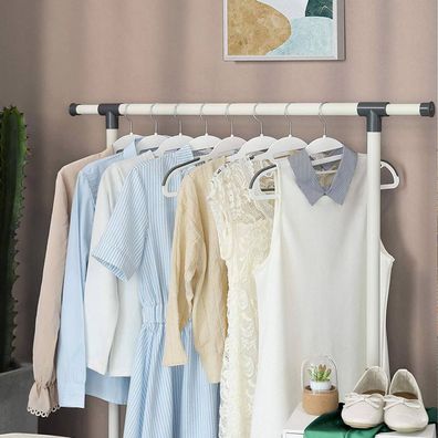 Hansiro 50er-Set Kleiderbügel aus Kunststoff Weiß