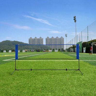 Hansiro Badmintonnetz Tennisnetz 4 m Blau
