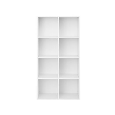 Hansiro Bücherregal Aufbewahrungsregal 65,5 x 30 x 129,5 cm Weiß