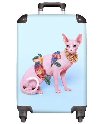Handgepäck - Handkoffer - Rollkoffer - Kindertrolley - Mädchen - Katze