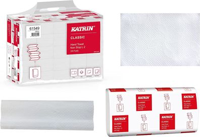 3000 Katrin Falthandtücher / Handtuchpapier Classic Non-Stop L2, Blattmaß: 24 x ...