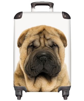 Koffer Handgepäck Trolley Rollkoffer - Hund - Falten - Shar Pei - Welpe