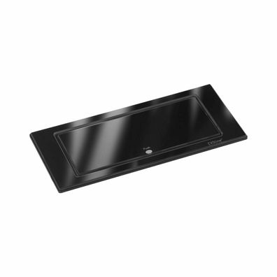 EVOline Backflip drehbare Steckdose USB Charger Schreibtisch Küche Glas schwarz
