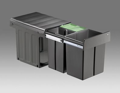 Wesco Profiline BioTrio-Maxi 40 DT Einbauabfallsammler Küche Vollauszug