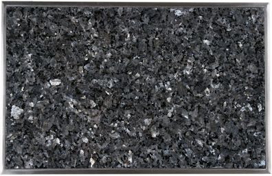 Einbau Granitfeld Arbeitsplatte 510x325mm mit Edelstahlwanne Labrador Blue Pearl