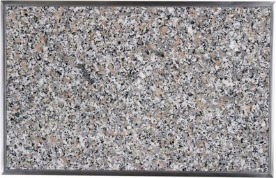 Einbau Granitfeld Arbeitsplatte Küche 510x325 mm mit Edelstahlwanne Rosa Beta