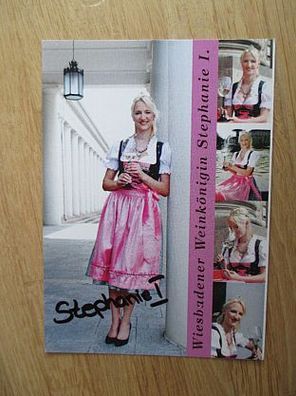 Wiesbadener Weinkönigin 2013 Stephanie I. Kopietz - handsigniertes Autogramm!!!