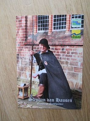 Nienburger Nachtwächter Stephan van Hausen - Autogrammkarte!!!