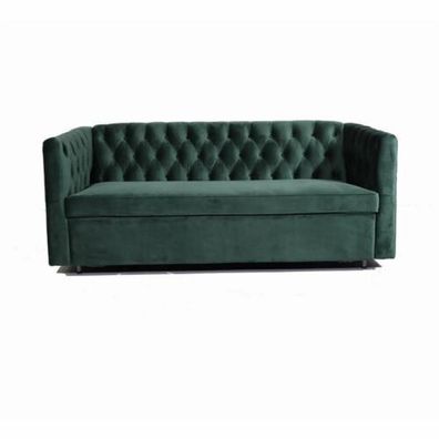 American Style Chesterfield Sofa Couch Leder Polster Dreisitzer Grün jvmoebel ®