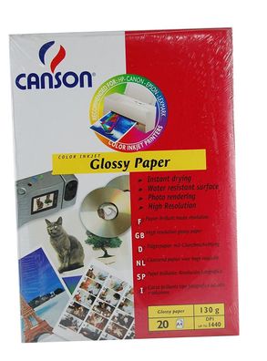 Canson glossy paper 130g A4 20 Blatt Fotopapier für InkJet