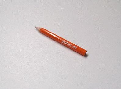 GLOBUS Baumarkt Supermarkt Werbebleistift Mini Holz Bleistift Stift mit Werbung