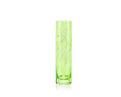 Vase Spring grün K0802 Kristallvase 240 mm Dekovase mit Gravur
