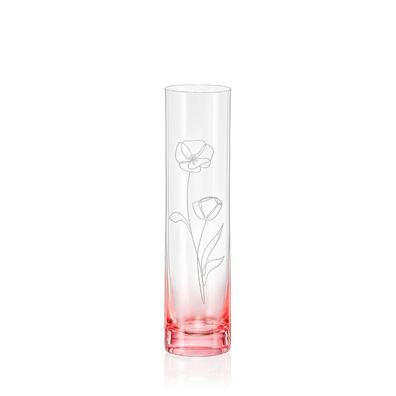 Vase Spring rosé K0801 Kristallvase 240 mm Dekovase mit Gravur