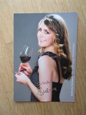 Württemberger Weinkönigin 2014/2015 Stefanie Schwarz - handsigniertes Autogramm!!!