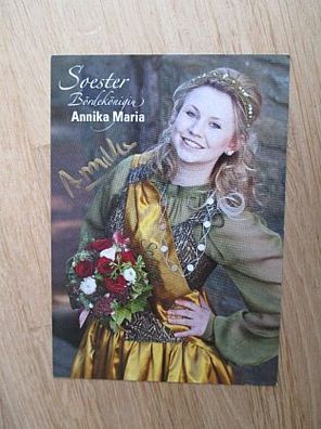 Soester Bördekönigin 2012/2013 Annika Maria Riediger - handsigniertes Autogramm!!!