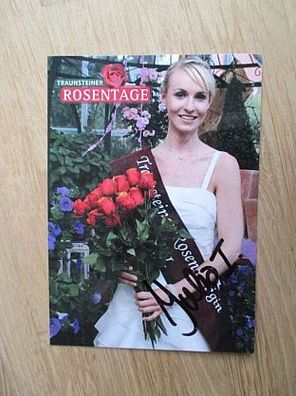 Traunsteiner Rosenkönigin Julia Artes - handsigniertes Autogramm!!!