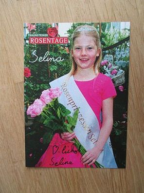 Traunsteiner Rosenprinzessin Selina - handsigniertes Autogramm!!!