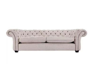 Design Leder Sofa Couch - Chesterfield Polster Dreisitzer 244cm Neu jvmoebel