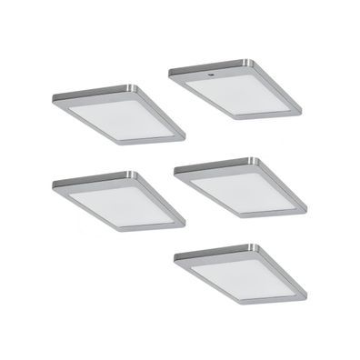 Brinkdöpke 5er-Set LED Leuchte KYRA 5x4,8W, Edelstahl-Optik, 3500K warmweiß 141845