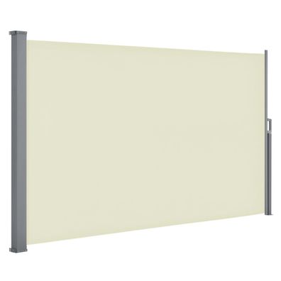 Windschutz - beige - ausziehbar - 350x180 cm