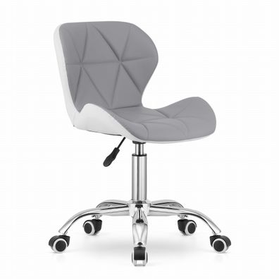 Bürostuhl AVOLA - ergonomisch - ECO-Leder - grauweiß