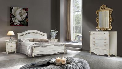 Klassisches Bett Doppelbett Betten Holz Schlafzimmer Italienische Möbel Hotel