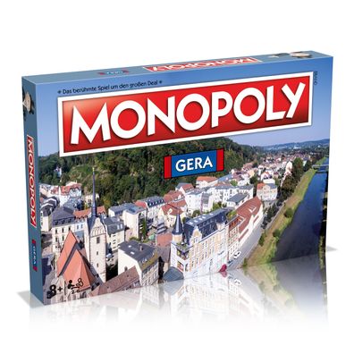 Monopoly - Gera Brettspiel Gesellschaftsspiel Cityedition deutsch Spiel Stadt