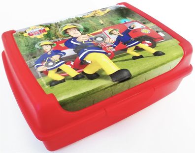 Keeeper Snackbox olek "fireman sam" - rot mit Bilddruck - 17 x 13 x 7 cm - Clickve...