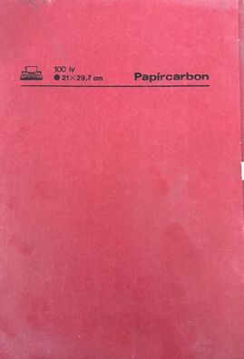 Papircarbon Kohlepapier A4 100 Blatt Durchschreibepapier